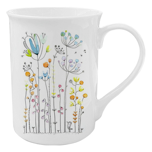 Mug en céramique élégant et durable, cadeau d'affaires idéal, nouveau fabricant chinois, design floral tendance pour le café et le thé - Product Image 2