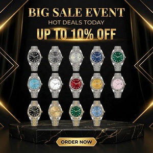 Wholesale Custom logo 30m Waterproof Stainless Steel Pointer Automatic <strong>Watch</strong> for Men - Product Image 3