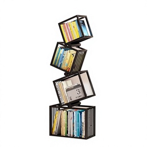 Estantería Moderna de Aluminio GQK, Estante Decorativo Independiente, Soporte Metálico para Libros, para Interiores, Comercios y Hogares - Product Image 6