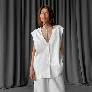 En stock, pyjama 100% coton, élégant, ensemble de pyjama pour femmes, vêtements de maison, pyjama femme, ensemble de pyjama sans manches, vêtements de détente, vêtements de nuit pour femmes - Product Image 4