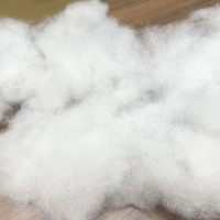 Rembourrage en polyfill vierge siliconé pour oreiller, 100 % fibres de polyester, ignifuge, pour jouets en peluche