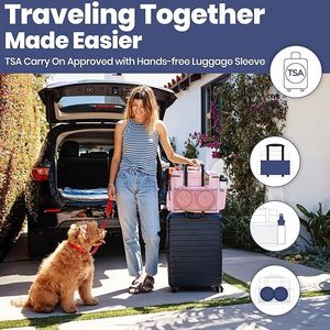 Muestra Gratis, Bolsa de Hombro Transpirable para Mascotas, Apta para Gatos y Perros Pequeños, Bolsa de Transporte para Viajes, Bolsa de Transporte Plegable para Mascotas - Product Image 4