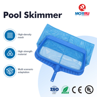Robuster tragbarer Schwimmbad-Laubkescher aus Kunststoff für den Außenbereich – Poolreinigungszubehör, externer Pool-Skimmer