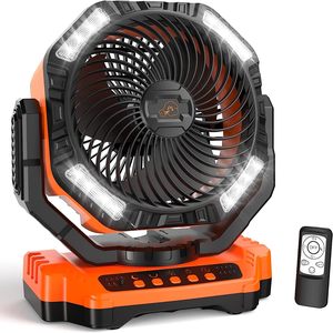 2025 thiết kế mới nhất <span class=keywords><strong>10</strong></span> <span class=keywords><strong>inch</strong></span> xách tay 40000 mAh pin có thể sạc lại tự động dao động cắm trại <span class=keywords><strong>Fan</strong></span> - Product Image 1