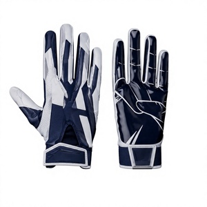 Customized Color Breathable Professional Football Receiver Gloves Anti Slip Sticky Silicon Grip American Football Gloves - Product Image 1