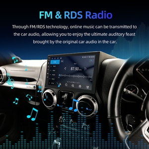 วิทยุติดรถยนต์ระบบสัมผัสหน้าจอ IPS ขนาด 10 นิ้ว ยี่ห้อ Rhythm สำหรับรถจี๊ปแรงเลอร์ JK ปี 2007-2018 รองรับ Wifi GPS Wireless Carplay และ Android Auto - Product Image 2