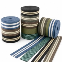 Sangle en tissu jacquard Deepeel RD225 de 38 mm de large, mélange de nylon et de coton écologique, pour ceinture de sac à dos, accessoires de bricolage, artisanat
