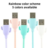 SD-153 mignon dessin animé 2.1A 1M transfert de charge rapide USB vers Type C Micro lumière câbles de données fils pour Iphone 6 7X12 13 14 15