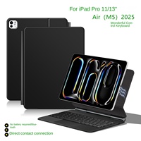 Clavier tactile sans fil capacitif Pro M5 Wonderful Control pour iPad Air 11 pouces, modèles M3/M2/M4, connexion directe USB