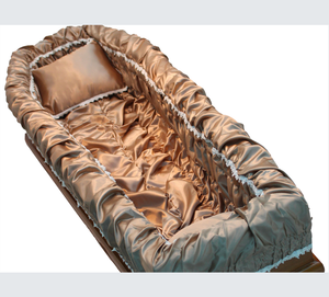 การตกแต่งภายในที่หรูหราด้วยโลงศพที่มีขอบตัดแต่งลูกไม้ซับในที่สง่างามสำหรับโลงศพที่ทำด้วยมือหรูหราอุปกรณ์ตกแต่งภายใน - Product Image 1