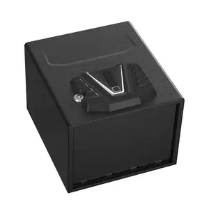 Customizable Gun Security Safe, Quick-Access Firearm Safety Device with Biometric Fingerprint & Digital Key Pad