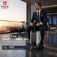 Valise à roulettes 200W à moteur silencieux, capacité 40 litres, pour voyages en famille, stock disponible en UE, certifiée CE EMC
