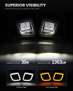 Faro Fendinebbia a LED con Luce di Posizione per Honda Goldwing GL1800 2012-2017, Accessori Goldwing F6B, Faro Fendinebbia Honda <span class=keywords><strong>Valkyrie</strong></span> 1800 - Product Image 4