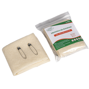 ผ้าพันแผลสามเหลี่ยมผ้าฝ้ายทางการแพทย์แบบใช้แล้วทิ้ง - Product Image 1
