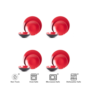 Semtember Promotion High End Kitchen Stoneware Plates Set Round Ins Style Ceramic Plates Low Price Stoneware Dinner Set for Home - Product Image 6