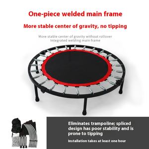 <span class=keywords><strong>Trampoline</strong></span> de saut pour salle de sport à domicile, fourni directement par l'usine, pour adultes et enfants, 48 pouces, pour les sauts en famille - Product Image 4