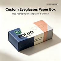 Boîte en papier personnalisée pour lunettes, emballage en papier pour lunettes
