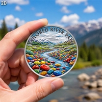 Pièces commémoratives personnalisées sur mesure, antiques et modernes, en alliage de zinc, estampées, imprimées 2D et 3D, réversibles
