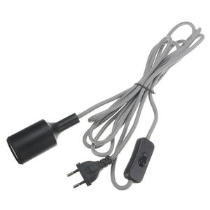 <span class=keywords><strong>Fil</strong></span> électrique bricolage personnalisé de vente chaude avec interrupteur de support de <span class=keywords><strong>lampe</strong></span> E27 et ensemble d'assemblage de prise <span class=keywords><strong>pour</strong></span> suspension - Product Image 1