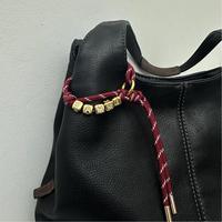 Breloque de sac en corde personnalisée 2026, pendentif de sac à main, chaînes en corde avec breloque en acier inoxydable, initiales, accessoires de sac en paracorde faits à la main