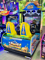 Machine de jeu d'arcade simulateur de tir dynamique à monnayeur, thème Trésor Pirate, 2 joueurs, construction métallique, version anglaise, garantie 1 an, pour enfants