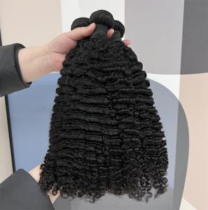 <span class=keywords><strong>Alano</strong></span> Factory Color Natural 4C Afro Kinky Curly Extension Kinky Curly Bulk Cabello humano 100% Virgin Wavy Bundle - Product Image 6