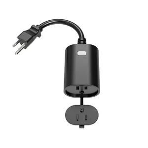 ETL FCC US Outdoor Smart Plug Smart Socket 1 Outlets IP65 Waterproof Outdoor Mini Smart Dimmer Plug Black WIFI Dimmer Plug
