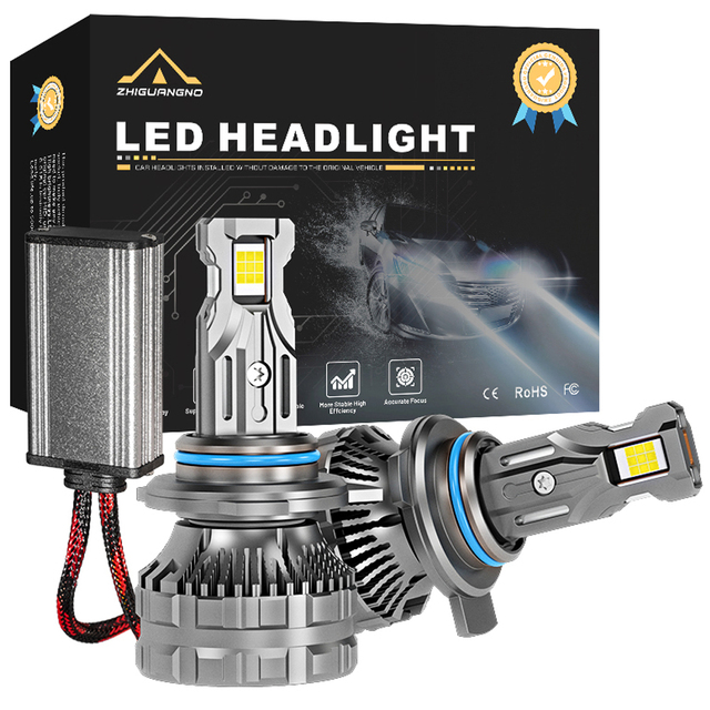 New 20000lm H7 9012 LED Headlight Bulb 200W Plug Play IP68 Waterproof Universal Fitment High Lumens Canbus No Error Car