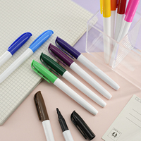 Stylos marqueurs pour tableau blanc à encre multicolores personnalisés avec écriture lisse et effaçable, impression UV