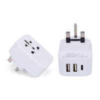Tipe-C Cepat Charger USB UK Wall Charger Power Adaptor Smart Plug Universal Travel Adapter