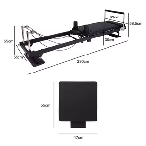 Stamina Pro Reformer Résistance du corps entier Rembourré Pilates Machine d'entraînement Cardio Rebounder Réglable Pilates Équipement d'exercice - Product Image 3