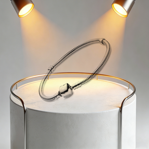 Pulseras y Brazaletes de Plata de Ley 925 Originales con Dijes de Corazón, Cuentas y Cadenas de Serpiente para Mujer, Joyería de Lujo DIY en Oro Rosa - Product Image 4