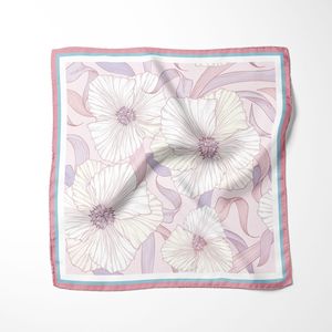 <span class=keywords><strong>Foulard</strong></span> d'été 100% <span class=keywords><strong>Soie</strong></span> de Mûrier Pure 109x109cm Carré pour Femme, Motif Géométrique Vintage, Multifonctionnel, pour le Cou, la Tête et les Cheveux - Product Image 1