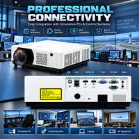 Projecteur de simulation multi-projecteurs 7500 lumens WUXGA 3LCD laser à courte focale pour simulateur de vol