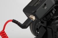 Cable de Audio TRS Macho-Macho de 3.5mm con Blindaje Trenzado y Bloqueo de Ángulo Recto Alvin's para Deity TC-1 y Cámaras DSLR/Sin Espejo
