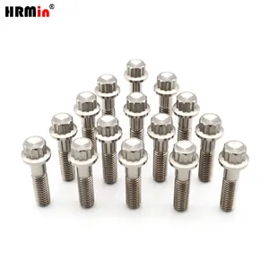 HRMin factory 10.9 grade Gr.5 titanium 12 point bolt M8*20/M8*32mm for motorcycle accessories racing car bicycle 's wheel hub