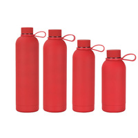 Bouteille isotherme en acier inoxydable 500 ml à double paroi, thermos, bouteille d'eau de sport portable, logo personnalisé pour l'extérieur