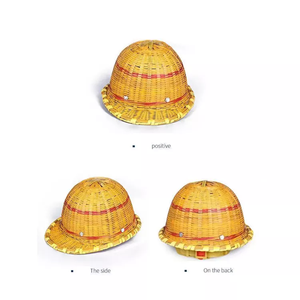 หมวกกันน็อคน้ำหนักเบาสำหรับผู้ชายหมวกไม้ไผ่หนาระบายอากาศทนทานไซต์ก่อสร้างงานเหมืองใต้ดินใส่สบาย - Product Image 6