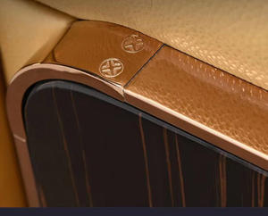 أريكة فاخرة لردهة الفندق والفيلات وغرفة المعيشة، إطار من الفولاذ المقاوم للصدأ بلون ذهبي وردي، تصميم عصري من الجلد الأصلي، طقم أرائك للاسترخاء - Product Image 5