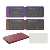 Clavier pliable Bluetooth 5.2 avec interrupteurs à ciseaux, touches larges pleine surface, course de 1,5 mm, espace de 0,6 mm, batterie remplaçable