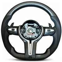 Volant de voiture en cuir et fibre de carbone MP-Sport pour modèles BMW F32 F30 F10 F20 F21 F22 F15 F16 F45 F33 E70 E90 E81 E82 X1 X2 X3