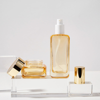 Bouteilles en verre cylindriques minimalistes de luxe, best-sellers, pour parfum et nettoyant visage, emballage de produits de beauté et de soins de la peau