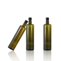 Bouteilles en verre Marasca vides, rondes et carrées, de style antique, 250ml, 500ml, 1000ml, pour huile d'olive extra vierge, vente en gros, conditionnement machine pressée