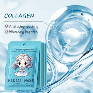 Mascarillas Faciales Blanqueadoras <span class=keywords><strong>de</strong></span> Colágeno SADOER, Serie <span class=keywords><strong>de</strong></span> Mascarillas <span class=keywords><strong>de</strong></span> Belleza para el Cuidado <span class=keywords><strong>de</strong></span> la Piel, Hidratantes con Ácido Salicílico y Niacinamida - Product Image 5