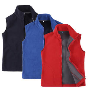 Gilet <span class=keywords><strong>Casual</strong></span> da <span class=keywords><strong>uomo</strong></span> in pile polare con gilet da esterno Plus Size con Design senza maniche e chiusura a cerniera per l'inverno - Product Image 3