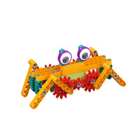 Kit de Construction Mécanique Interactif DIY pour Enfants 100 Pièces – Robot Motorisé à Assembler – Activité STEM d'Ingénierie – Cadeau Loisir