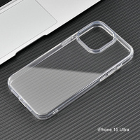 Étui de téléphone portable transparent en TPU PC résistant aux chocs de luxe jaune pour iPhone 16 15 14 13 Pro Max, coque arrière transparente comme du cristal