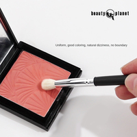 Kuas Blending Eyeshadow Custom Beauty Planet - Kuas Rias Mata Profesional Bebas Kekejaman Vegan Bulu Lembut Gagang Kayu