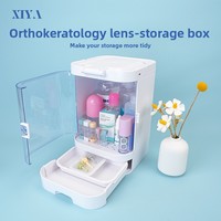 Boîte de rangement pour lentilles orthokeratologiques, boîte de soin pour miroir OK, boîte de soin rigide, grande capacité, étui de soin portable pour lunettes