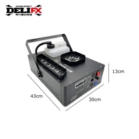DELIFX Fonctionnement à grande vitesse 1600W Sans glace Haute qualité Canon Jet Dissipation rapide Fumée Brouillard Machine à souffle rapide pour Crazy Party